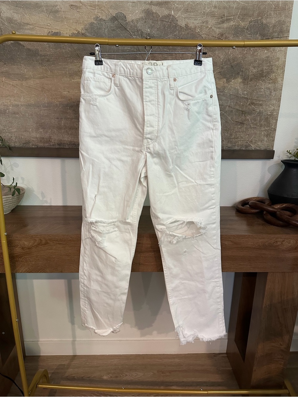 Free People Tapered Baggy Boyfriend Jeans